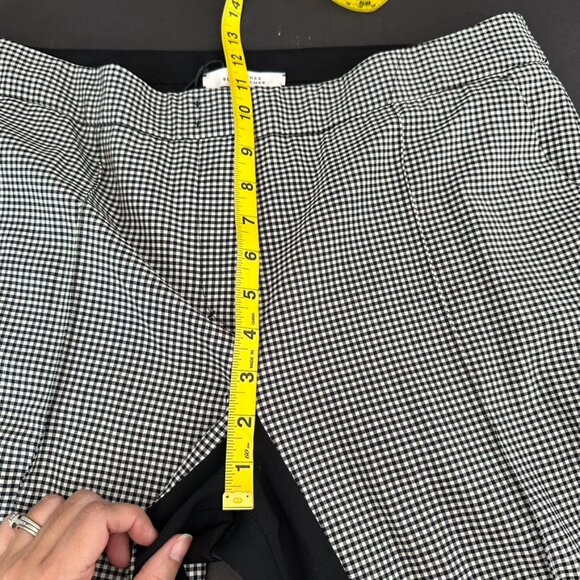 Dorothee Schumacher Minimal Vichy High Rise Pants Size 5 NEW - Picture 10 of 14